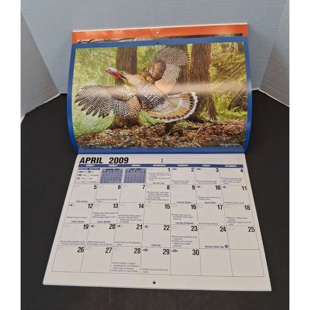 North Carolina Wildlife Commission wall calendar